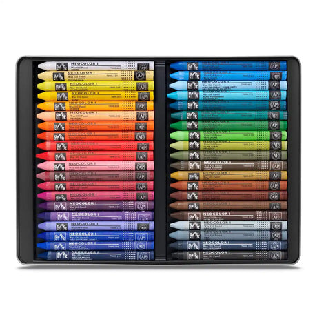 Caran Dache Classic Neocolor I 40 Colour Pastel Metal Box