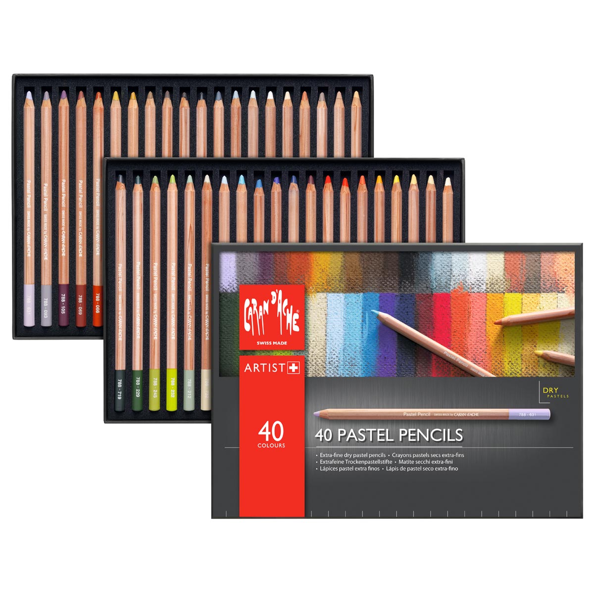 Caran d'Ache Pastel Pencil Set of 40