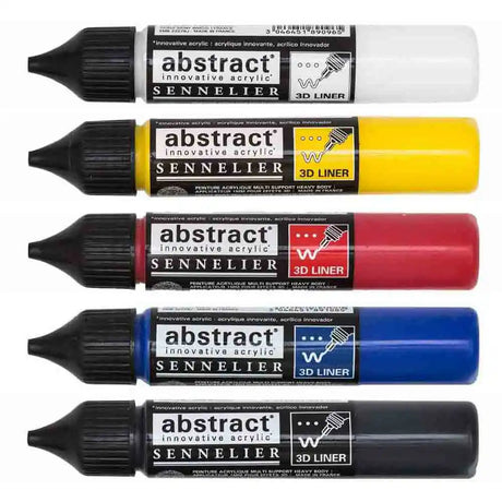 Sennelier Abstract Acrylic Discovery Primary Liners Set of 5 x 27ml
