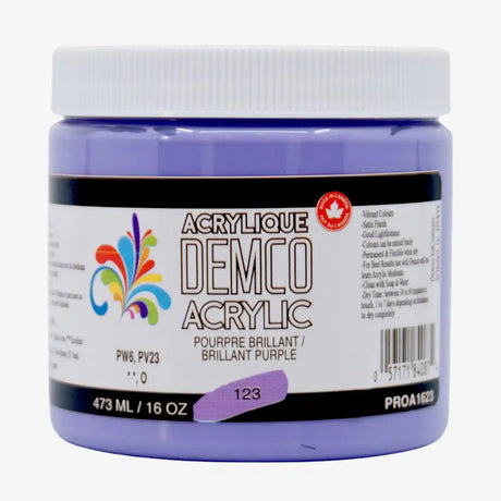 Demco Acrylic Paint 473ml/16oz Jars