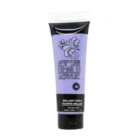 Demco Fluid Acrylic Paint Colours 120ml/4oz Tubes