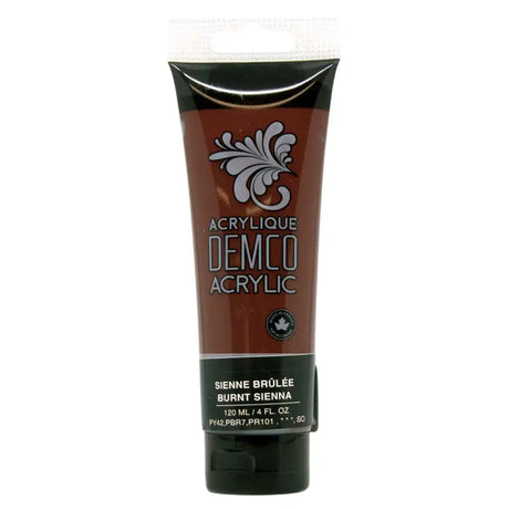 Demco Fluid Acrylic Paint Colours 120ml/4oz Tubes