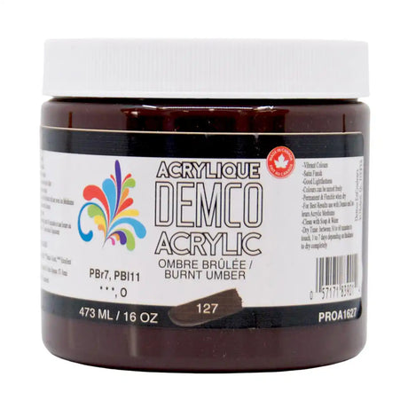 Demco Acrylic Paint 473ml/16oz Jars