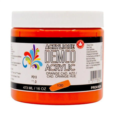 Demco Acrylic Paint 473ml/16oz Jars