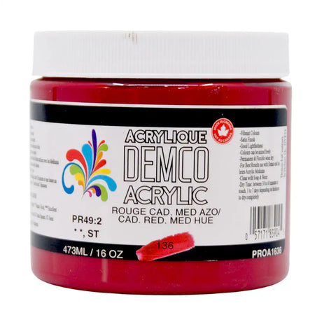 Demco Acrylic Paint 473ml/16oz Jars
