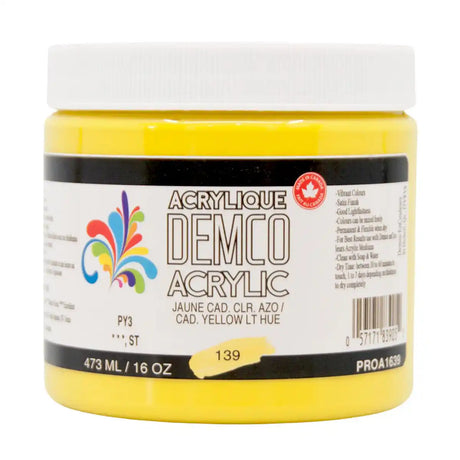 Demco Acrylic Paint 473ml/16oz Jars