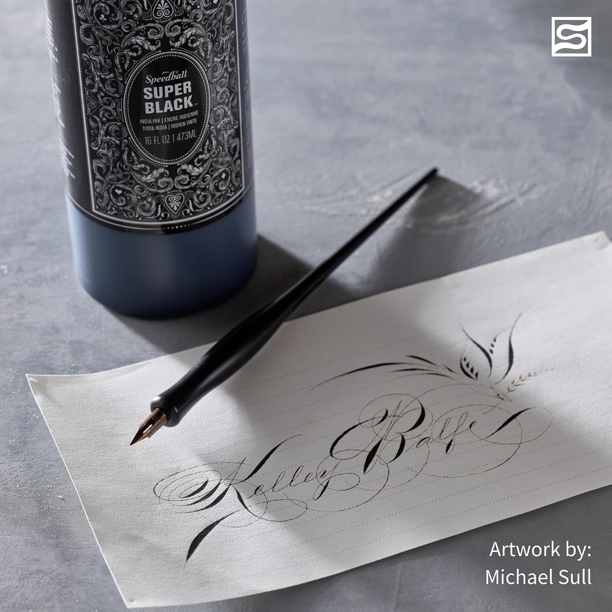 Speedball Super Black India Waterproof Inks