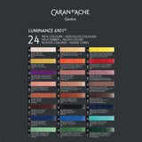 Caran d’Ache LUMINANCE 6901 Box of 20 Colours - Portrait Assortment