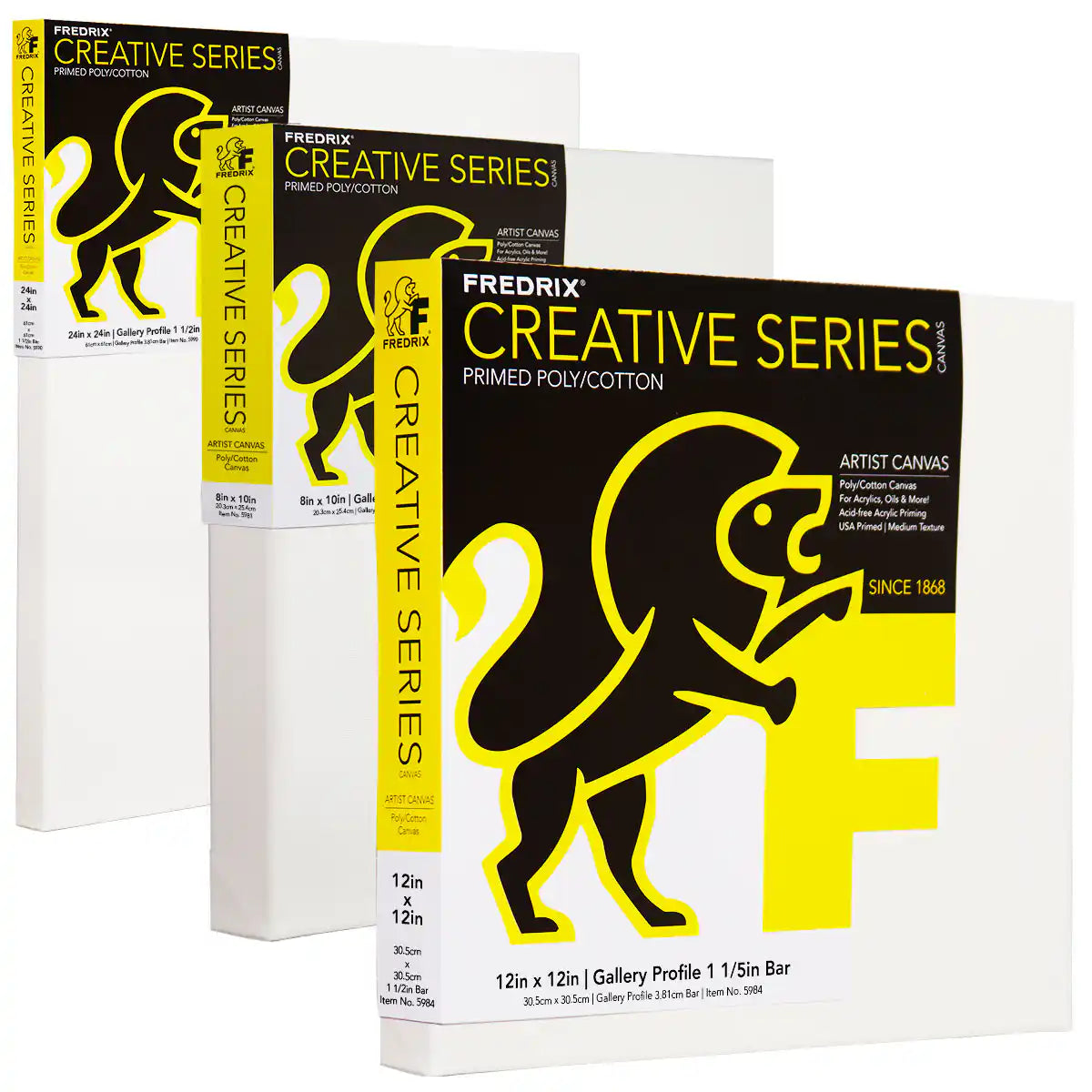 Fredrix Creative Series Acrylic Primed Poly/Cotton Gallery Canvas