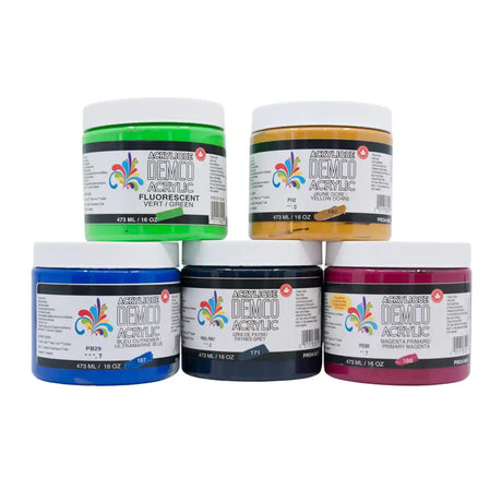 Demco Acrylic Paint 473ml/16oz Jars