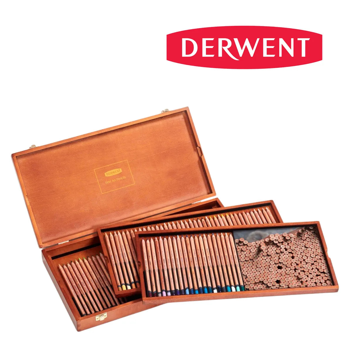 Derwent Lightfast Coloured Pencil Set (100) Wooden Box