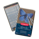 Derwent Metallic Pencil Sets of 12 + Free Gift
