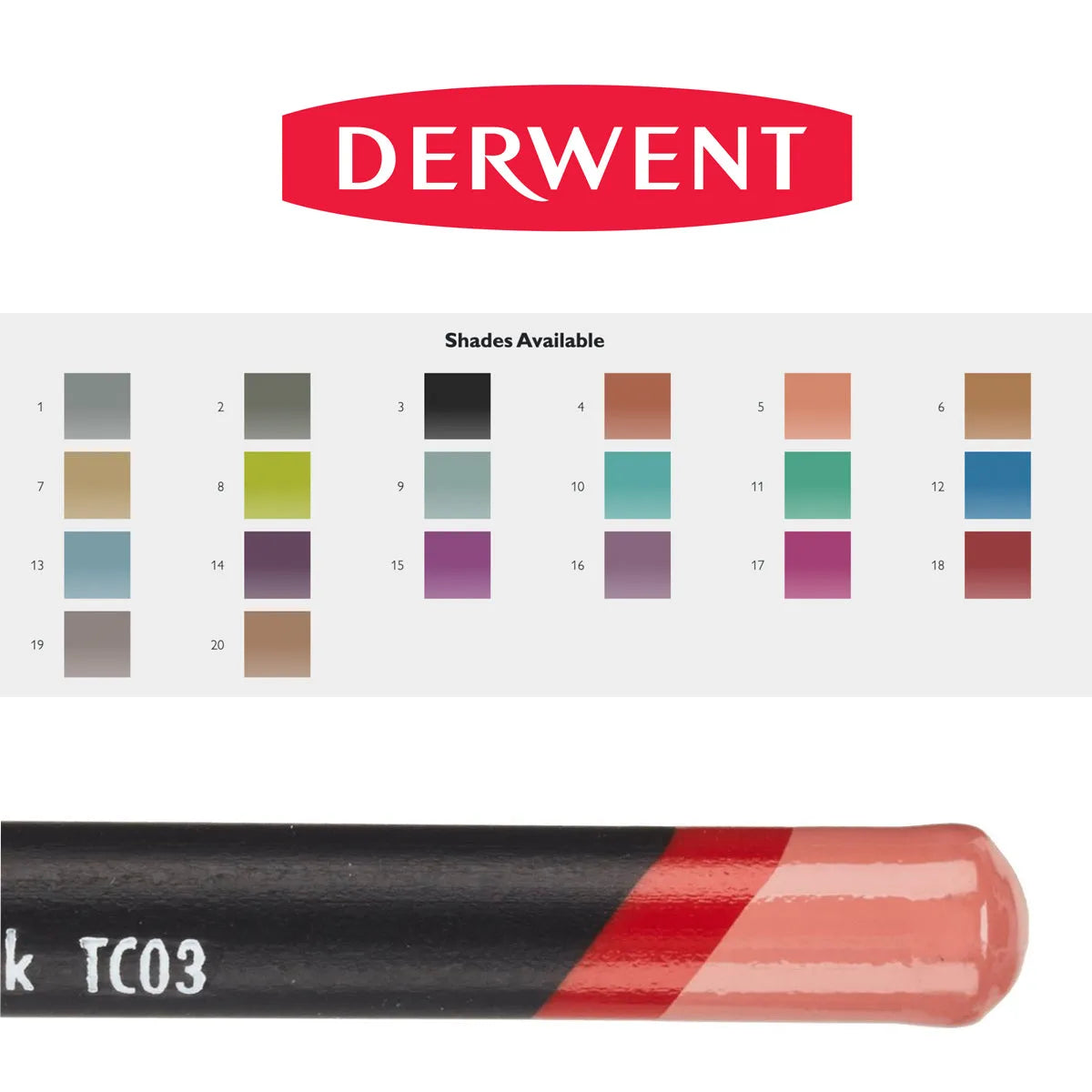 Derwent Metallic Pencil Sets of 12 + Free Gift