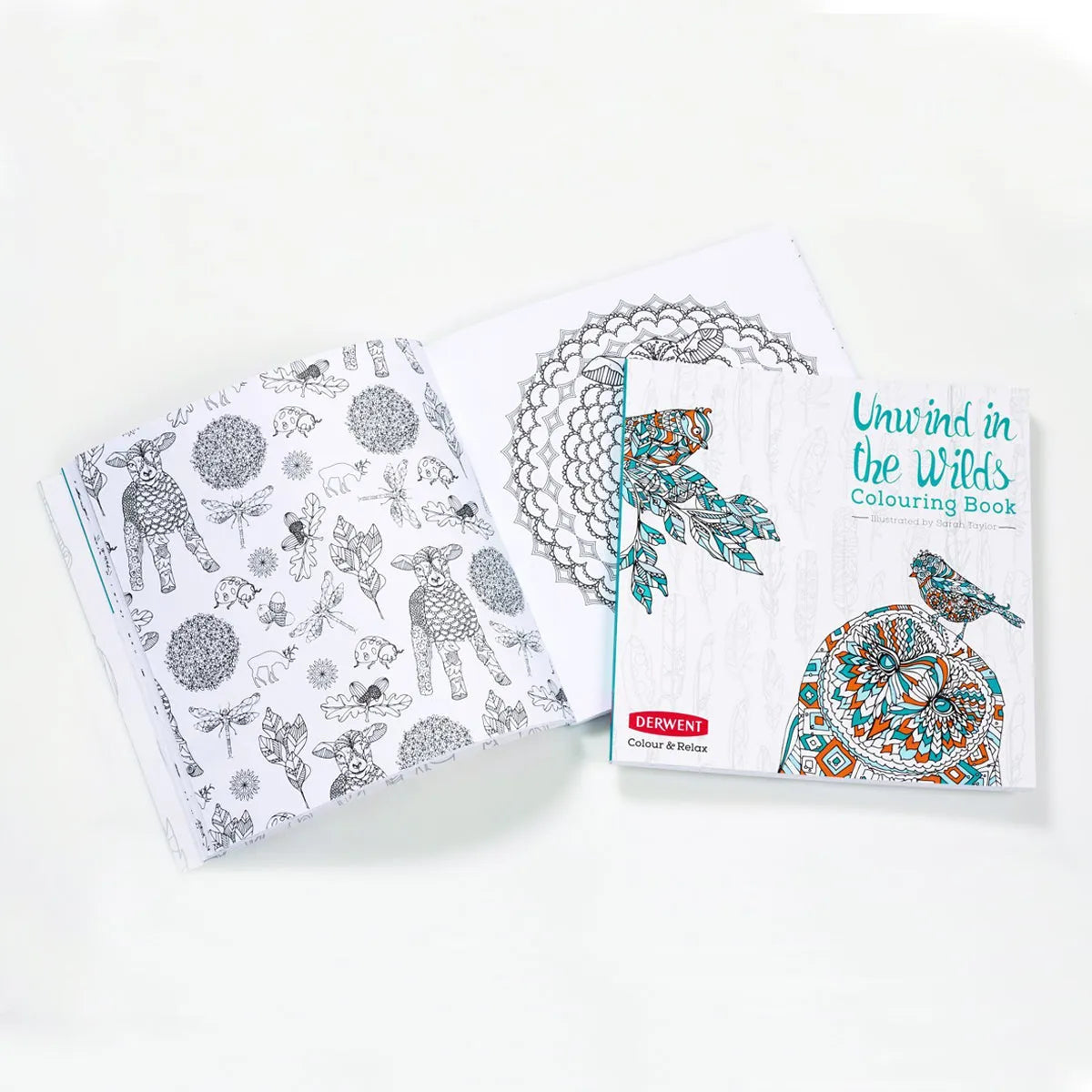 Derwent Unwind In The Wilds Colouring Book (96 Pages)