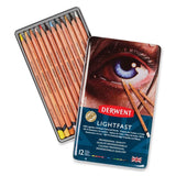 Derwent Lightfast Coloured Pencil Set (12) Tin