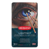 Derwent Lightfast Coloured Pencil Set (12) Tin