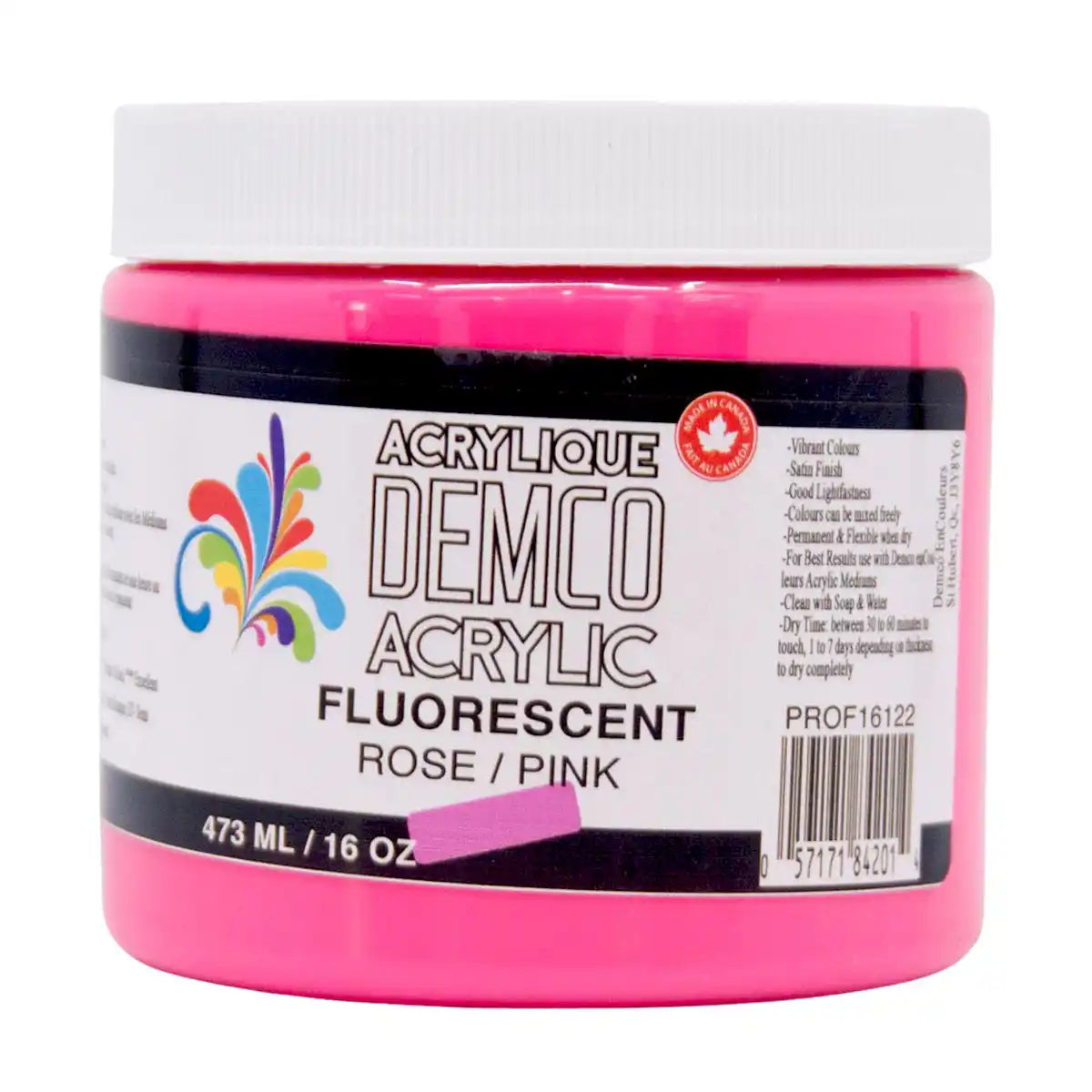 Demco Acrylic Paint 473ml/16oz Jars