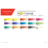 Caran d'Ache Studio Gouache 15-Colour Tin Set