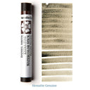 Daniel Smith watercolor stick with a Hematite Genuine color swatches on a white background