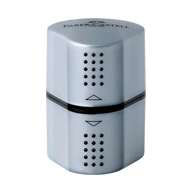 Faber Castell Grip 2001 Trio Sharpening Box, Silver
