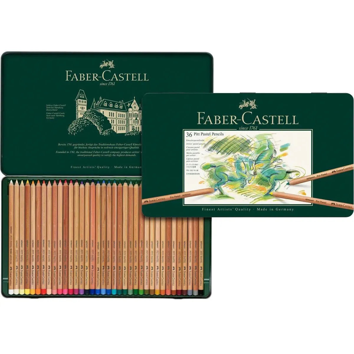 Faber Castell Pitt Pastel pencil tin of 36