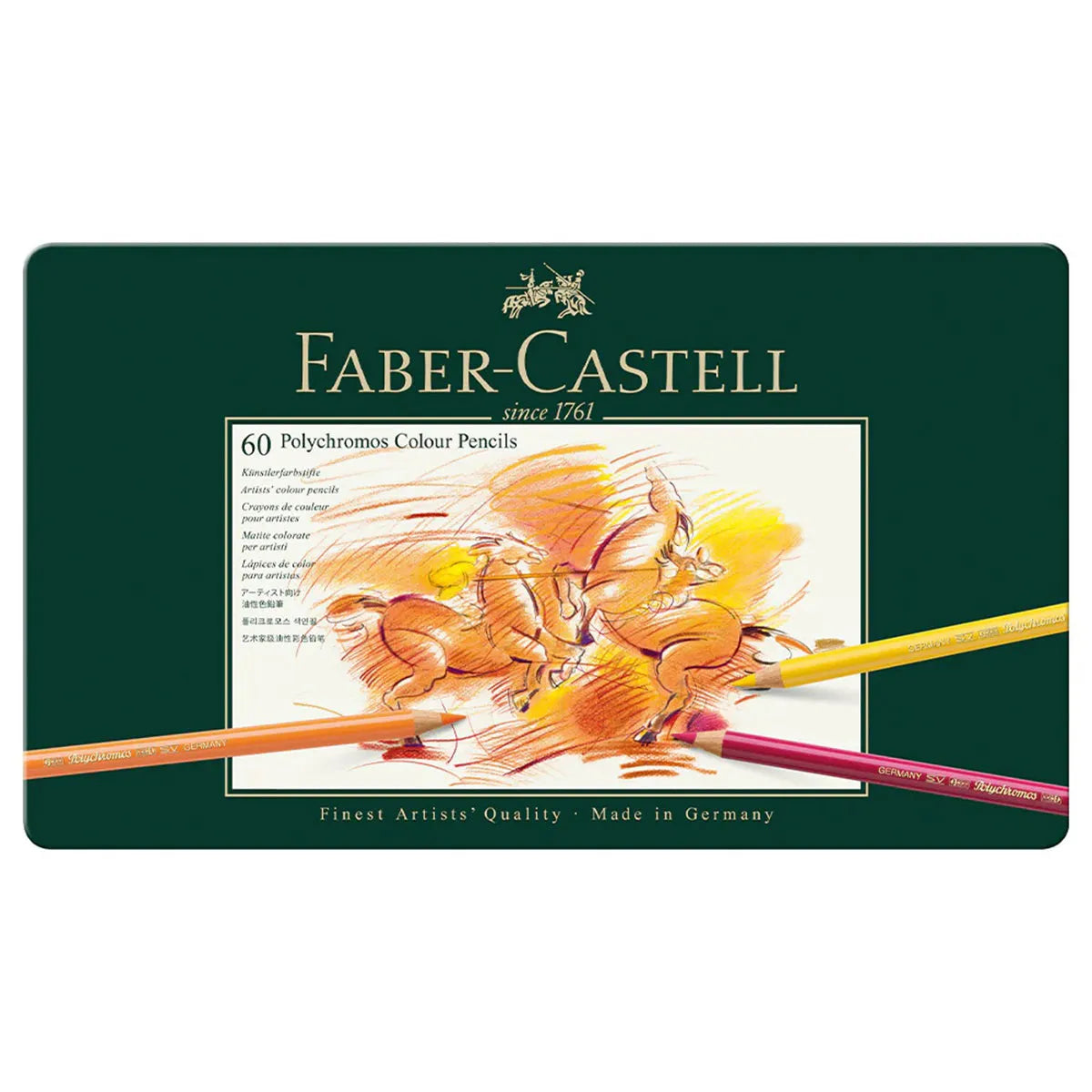 Polychromos Artists' Colour Pencils Tin of 60