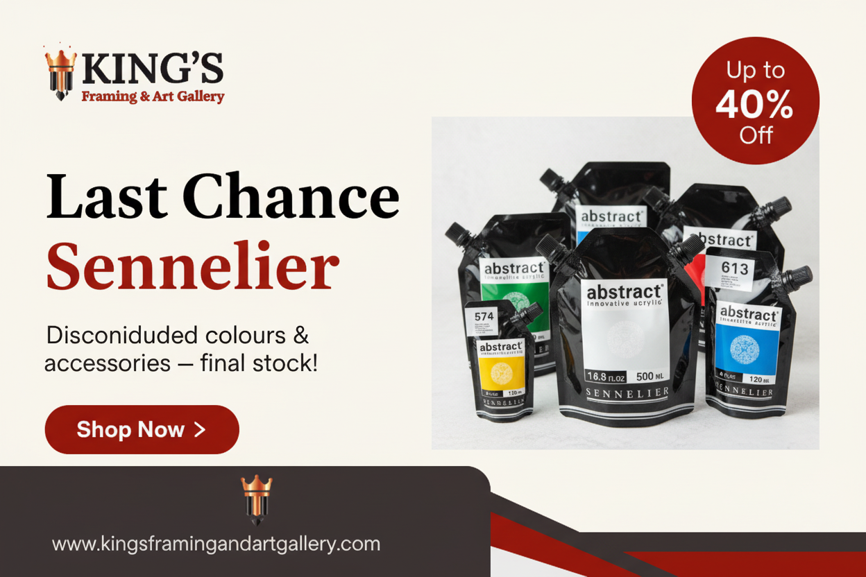 Last Chance Sennelier — Shop discontinued acrylic colours and accessories at King's Framing & Art Gallery