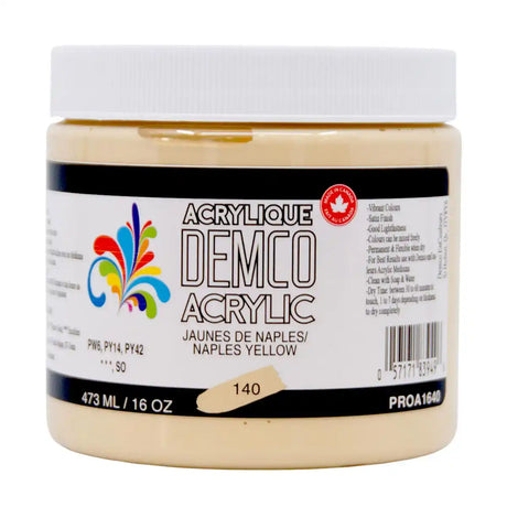Demco Acrylic Paint 473ml/16oz Jars