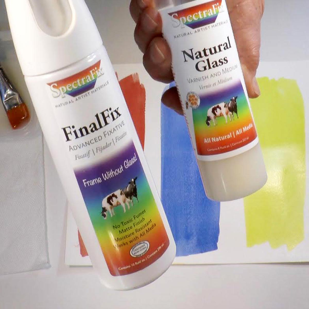 SpectraFix Natural Glass Spray Varnish 10 oz