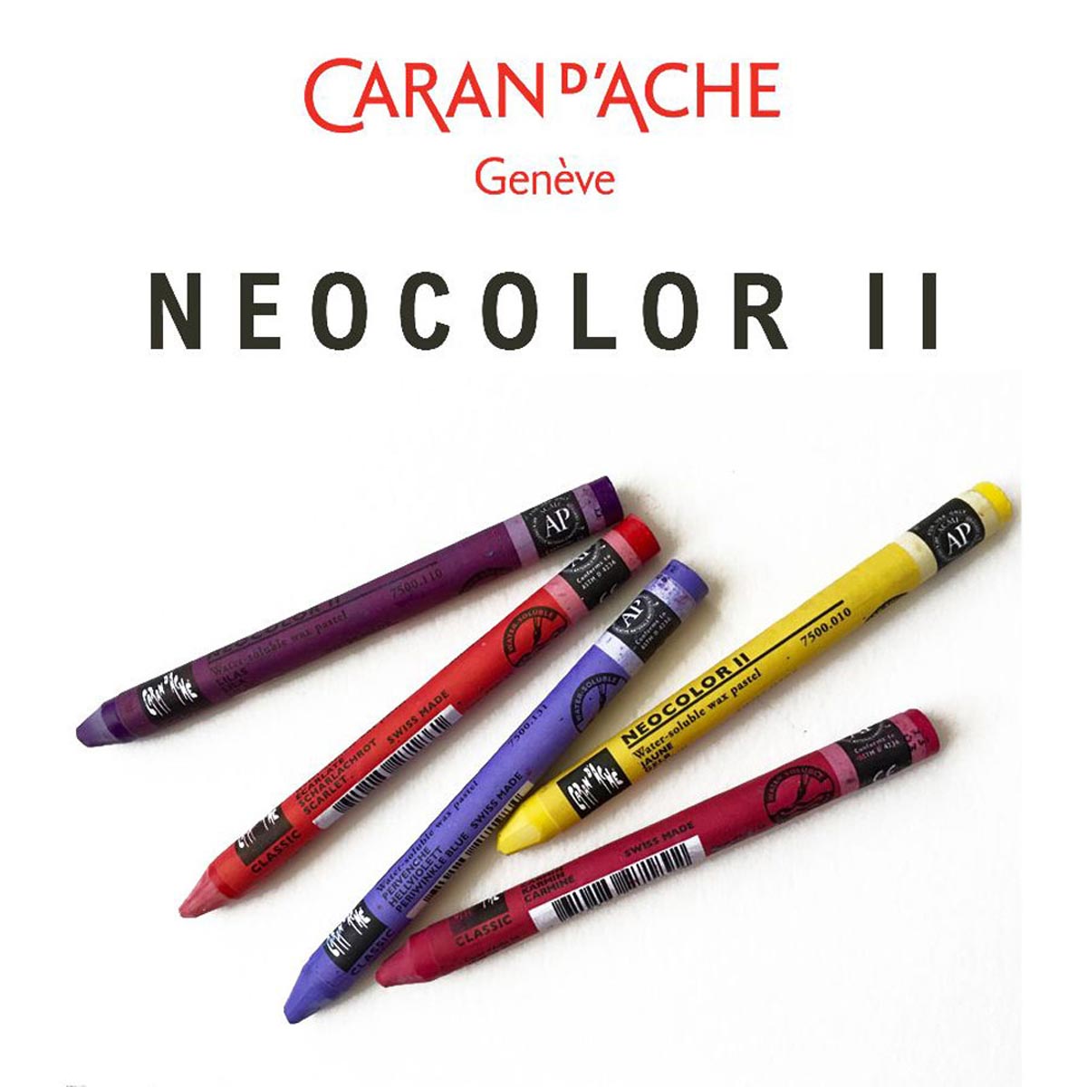Neocolor II Aquarelle Water-Soluble Wax Pastel Crayons