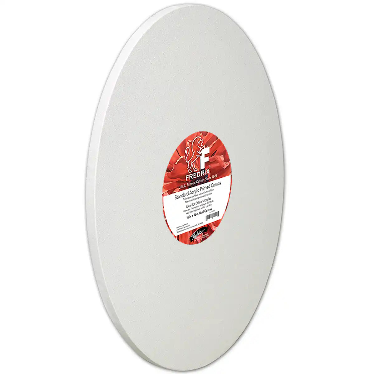 Fredrix Artist Series Rounds & Ovals Acrylic Primed Cotton Standard Canvas, 12oz