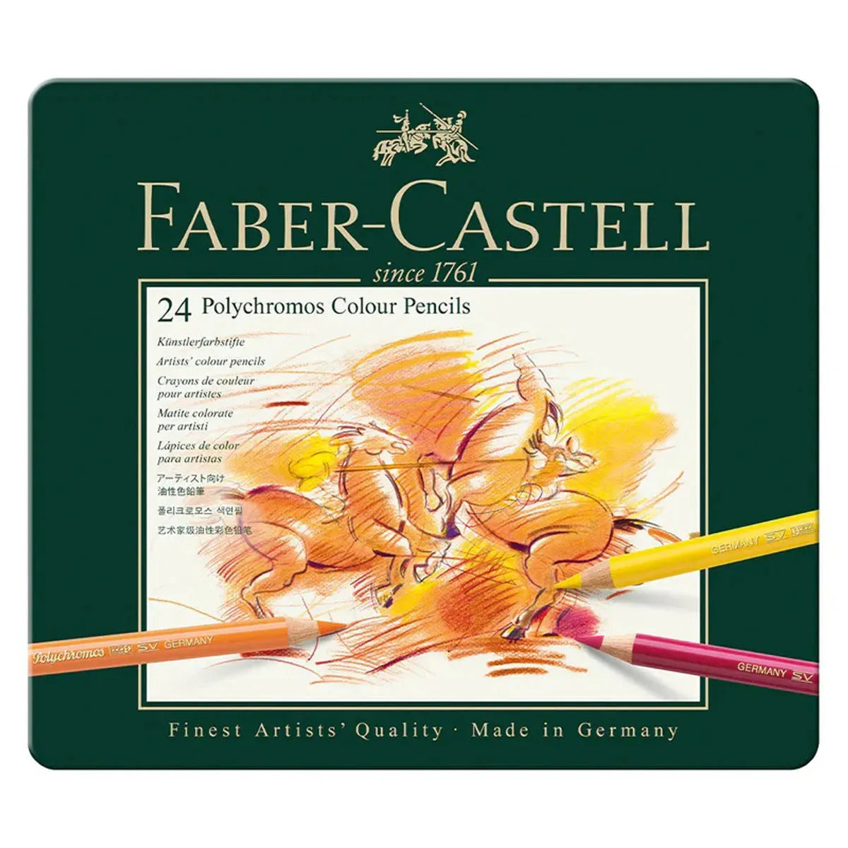 Polychromos Artists' Colour Pencils Tin of 24