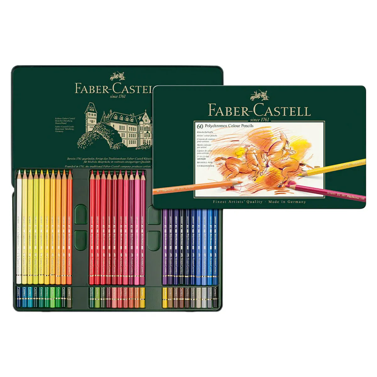 Polychromos Artists' Colour Pencils Tin of 60