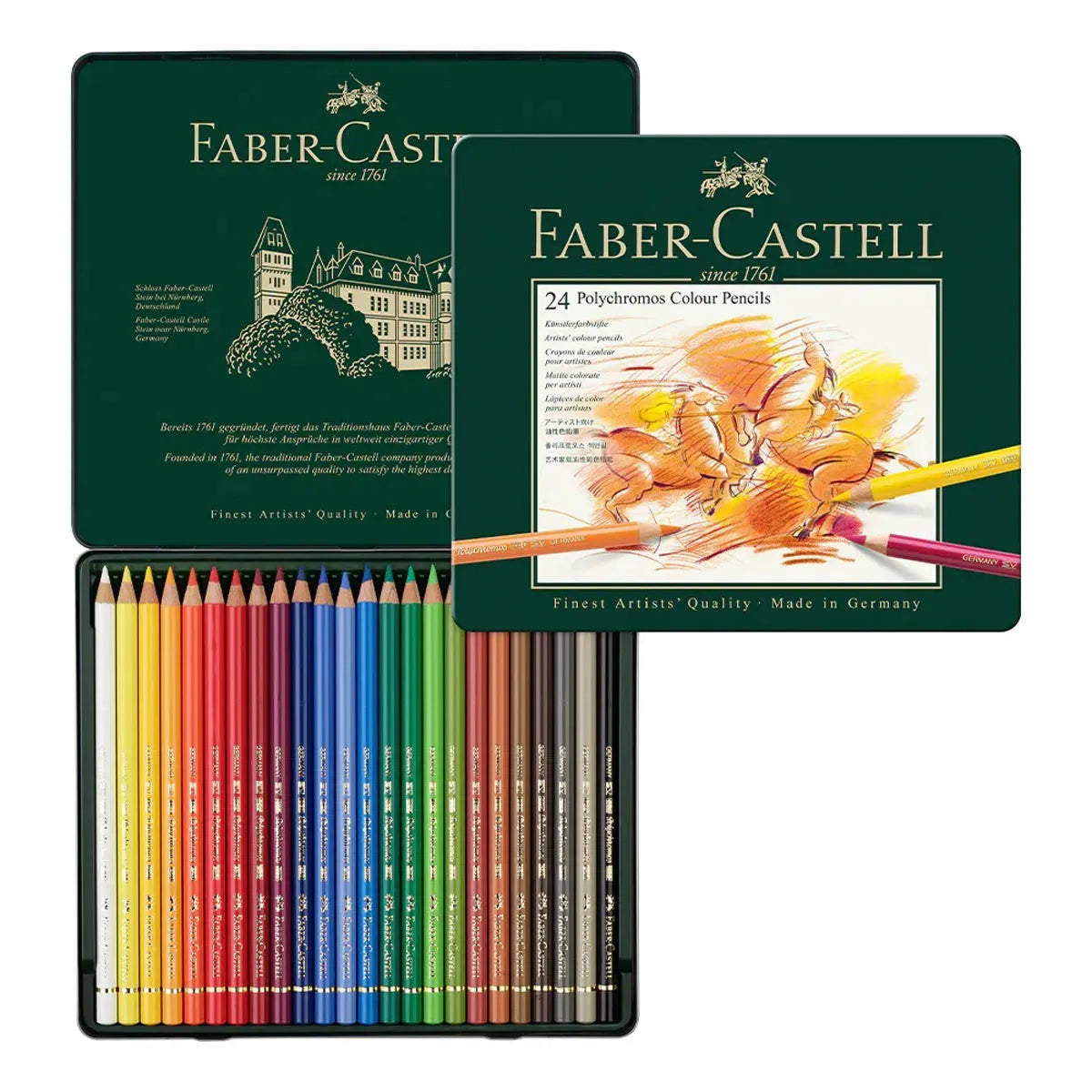 Polychromos Artists' Colour Pencils Tin of 24