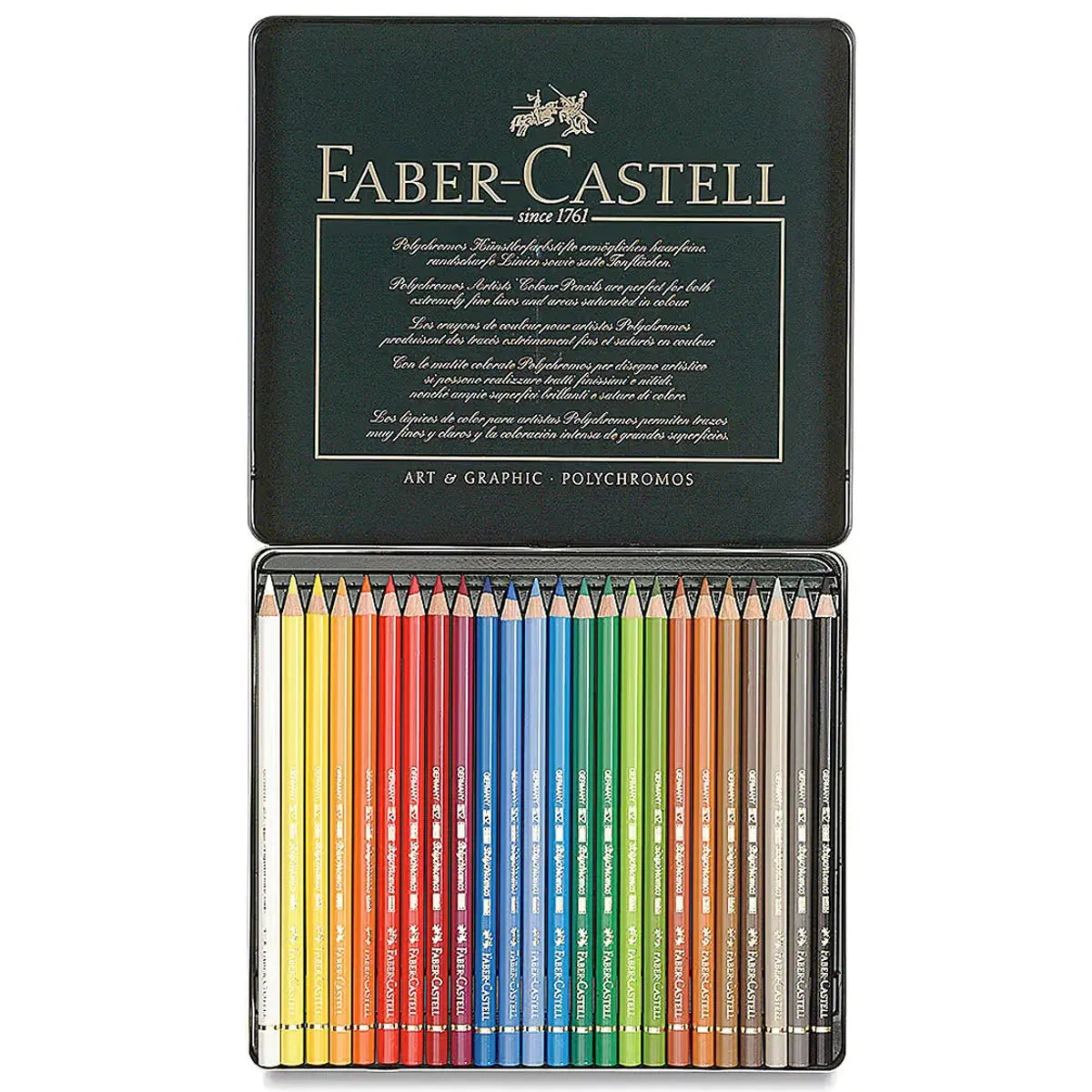 Polychromos Artists' Colour Pencils Tin of 24