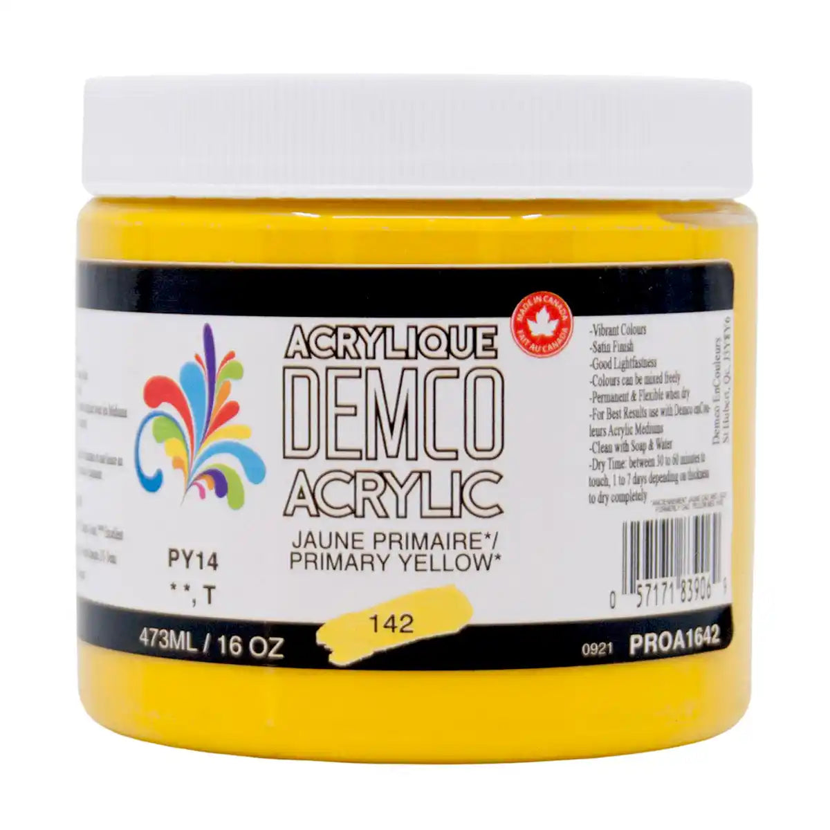 Demco Acrylic Paint 473ml/16oz Jars