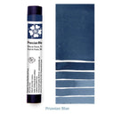 Prussian Blue paint stick with color swatches on a white background