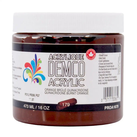 Demco Acrylic Paint 473ml/16oz Jars