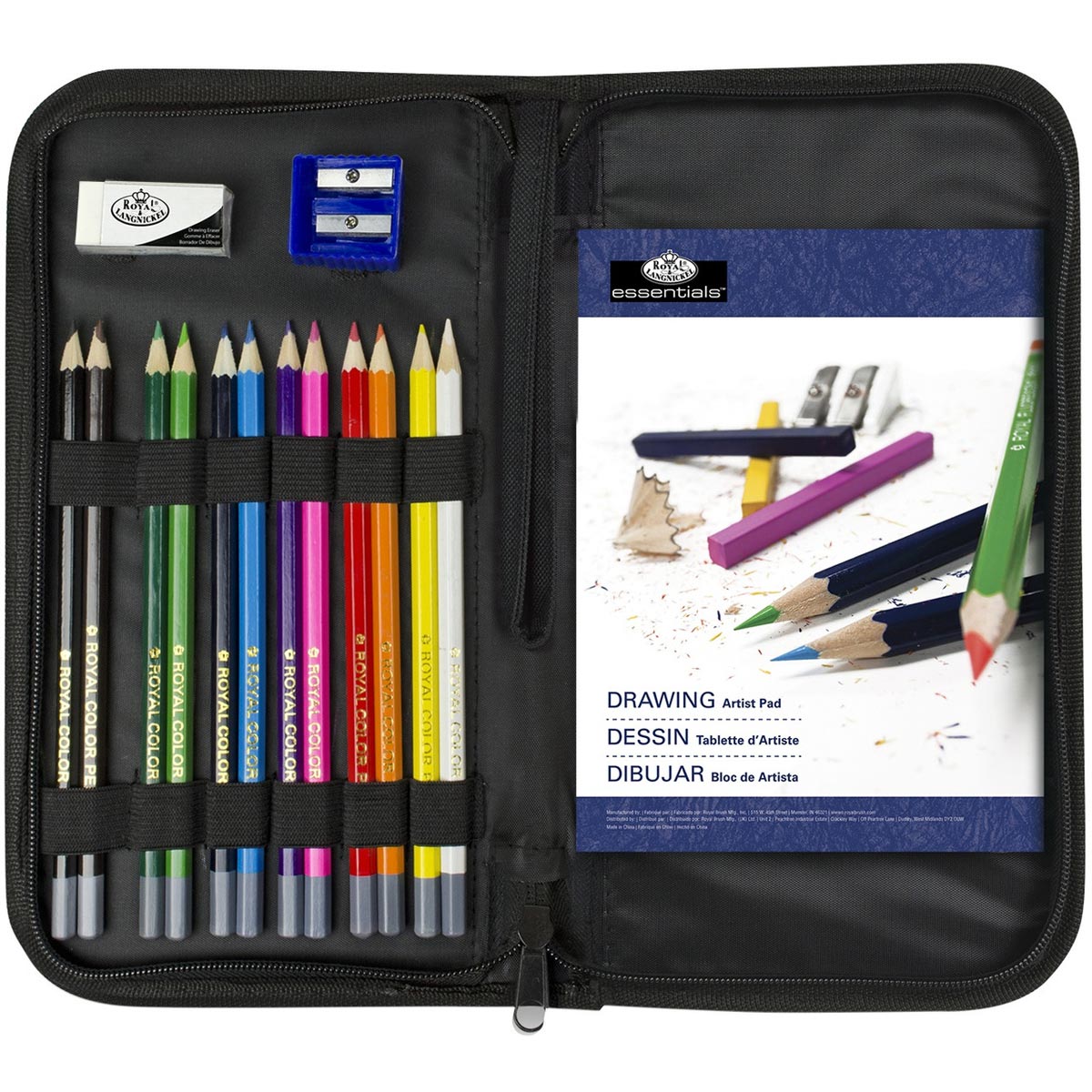 Essentials 16pc Drawing Keep N' Carry Travel Art 16pc Set