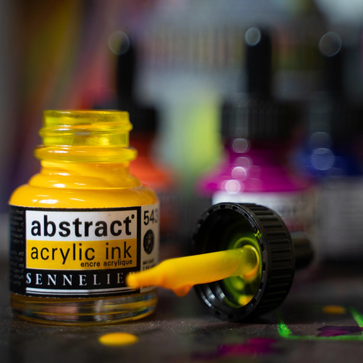 Sennelier Abstract Acrylic Inks Sets - 5 x 30 ml (1.05 fl.oz)