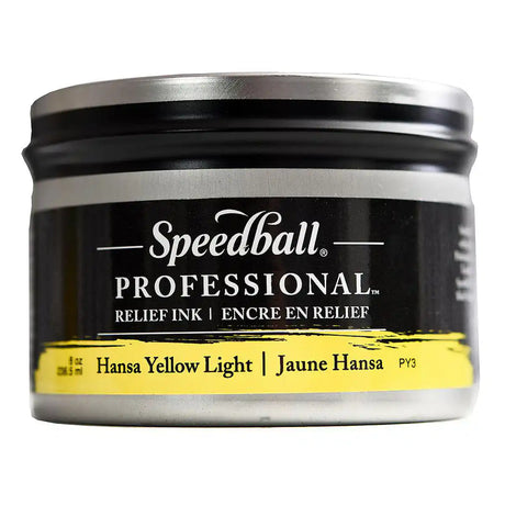 Speedball Professional Relief Ink Hansa Yellow Light 8oz