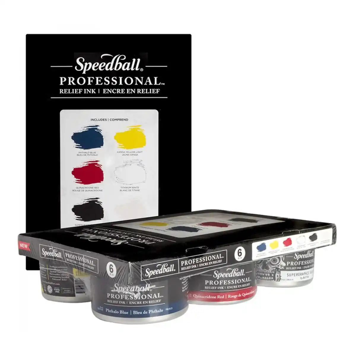 Speedball Professional Relief Ink 6 Colour Set