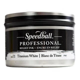 Speedball Professional Relief Ink Titanium White 8oz