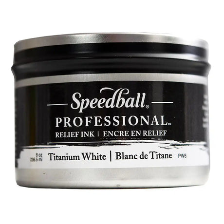 Speedball Professional Relief Ink Titanium White 8oz