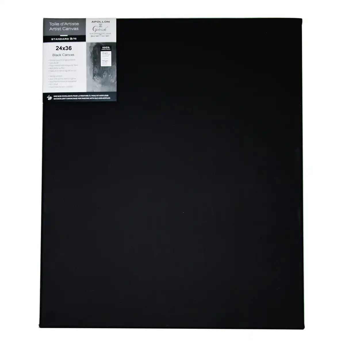 Apollon Gotrick Standard Profile Canvas Black 3/4-inch