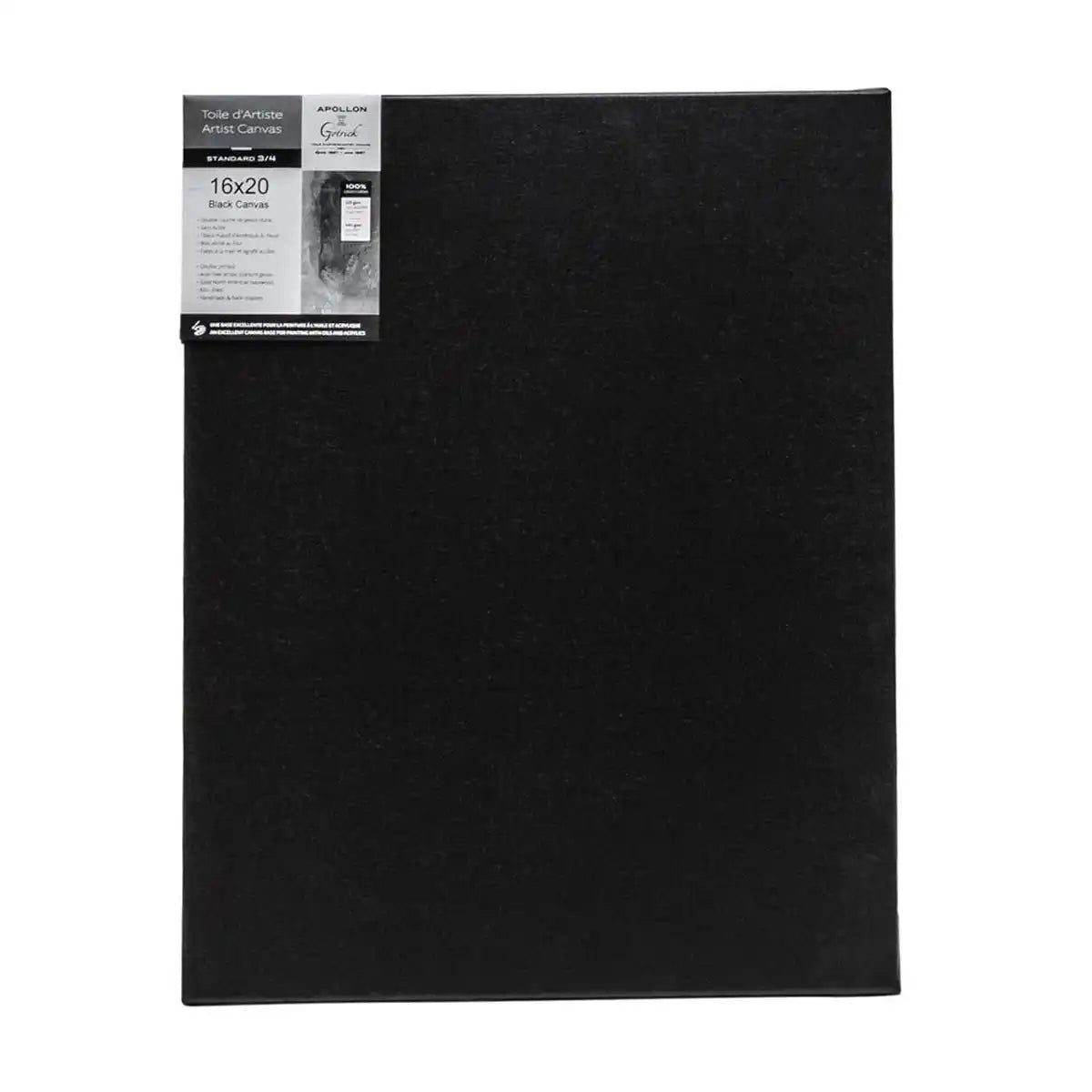 Apollon Gotrick Standard Profile Canvas Black 3/4-inch