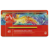 Caran d'Ache Supracolor Soft Pencil Metal Tin Set of 40