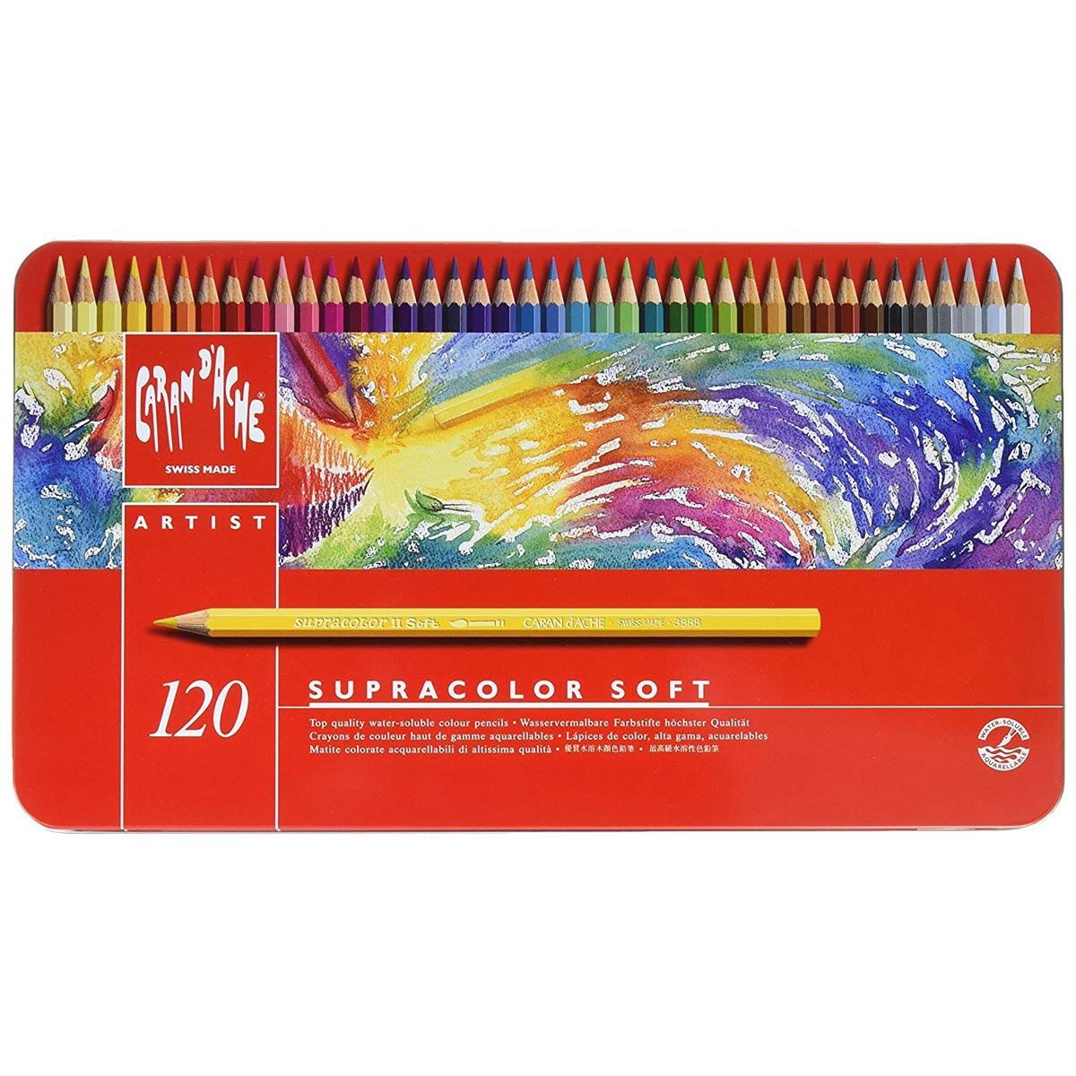 Caran d'Ache Supracolor Soft Pencil Metal Tin Set of 120