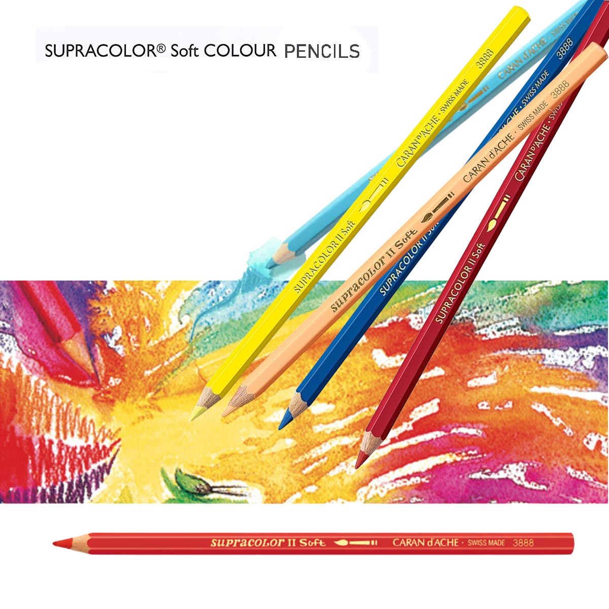 Caran d'Ache Supracolor Soft Pencil Metal Tin Set of 12