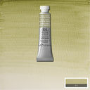 Winsor & Newton watercolor paint tube on a textured green background